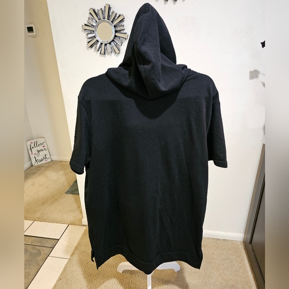 Kayden K Men's Black Pullover Hoodie Shortsleeve Black Sz Lg GUC - Picture 2 of 6
